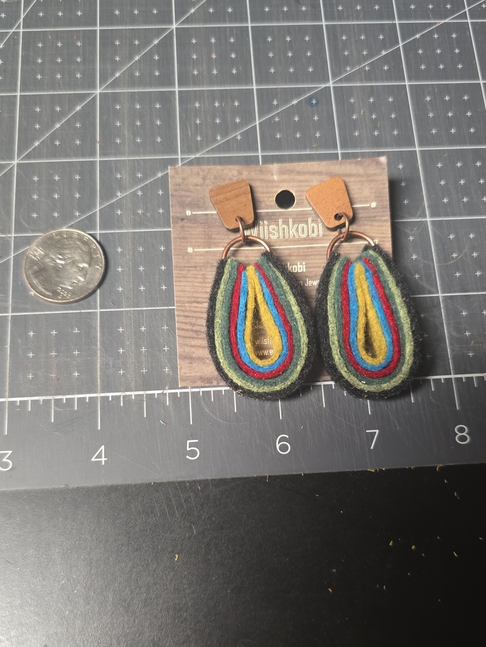 Kids Multi-Color Layered Teardrop Earrings
